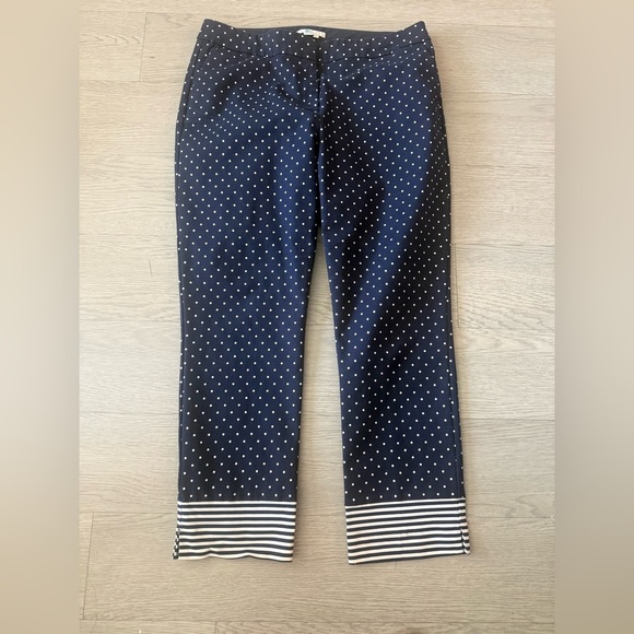 Boden Polkadot Cropped Pants Size 12 - Picture 2 of 5
